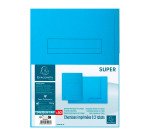 Subcarpetas con 2 solapas Exacompta Super 24 x 32 cm azul claro - Paquete de 50
