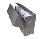 Caja de transferencia de cartón tintado Exacompta, lomo de 12 cm, color verde