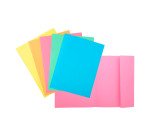 Subcarpetas Exacompta 1 solapa lateral 24 x 32 cm colores pastel surtidos- Pack de 100