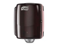 TORK Distributeur à dévidage central Maxi, rouge/noir