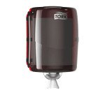 TORK Distributeur à dévidage central Maxi, rouge/noir
