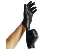 Gant en vinyle Extra Black, taille: L, noir - Boîte de 100 gants