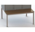 Panca portante con scalino 3 posti l x p x h 102 x 81.5 x 42 cm