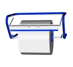 Fripa Dérouleur mural pour rouleau d'essuyage, métal, bleu