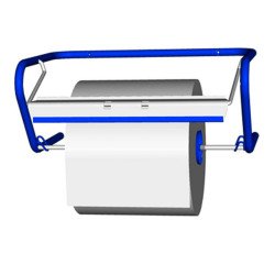 Fripa Dérouleur mural pour rouleau d'essuyage, métal, bleu