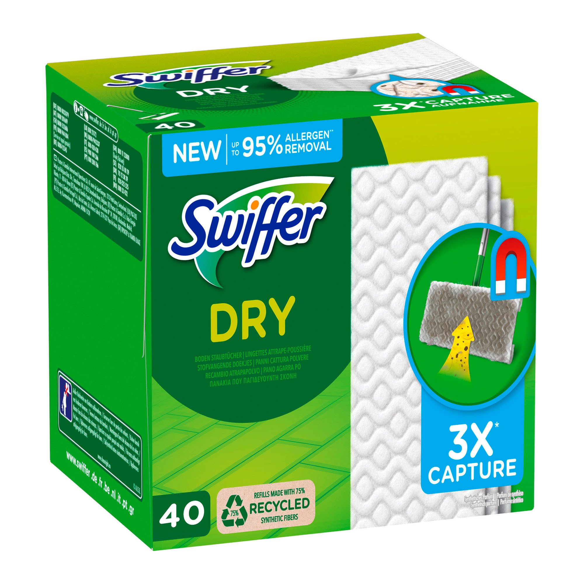 Panni Ricambio Swiffer 120 Pezzi - Catturano Polvere E Peli 3x Meglio Di Una Scopa Tradizionale - Foto 2