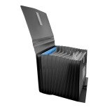 Clasificador con fuelle extensible negro cierre V-lock