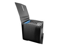 Clasificador con fuelle extensible negro cierre V-lock