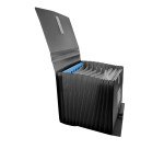 Clasificador con fuelle extensible negro cierre V-lock