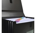 Clasificador con fuelle extensible negro cierre V-lock