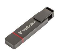 Verbatim Dual QuickStick USB 256 GB USB 2.0 (USB-A), USB 3.2 (USB-C) Anthrazit
