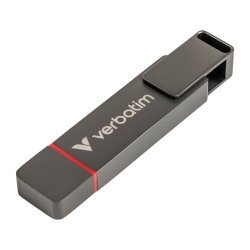Verbatim clé USB Dual QuickStick 256 Go Usb 2.0 (Usb-A), Usb 3.2 (USB-C) Anthracite