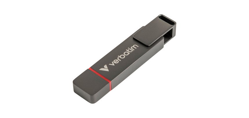 Verbatim clé USB Dual QuickStick 128 Go Usb 2.0 (Usb-A), Usb 3.2 (USB-C) Gris