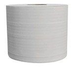 Essuie main bobine de 1000 feuilles blanc pur  2 plis - lot de 2 rouleaux
