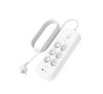 Belkin Connect multiprise parafoudre 6 prises avec interrupteur et 2 ports USB-A et USB-C 2 m