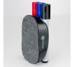 Porte-marqueurs magnétique + 3 marqueurs Bruneau