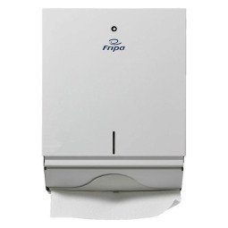 Fripa Distributeur d'essuie-mains pliés, métal, grand, blanc