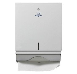 Fripa Distributeur d'essuie-mains pliés, métal, grand, blanc