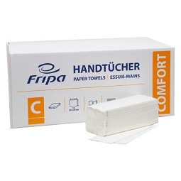 Fripa Essuie-mains COMFORT, 250 x 330 mm, pli C, extra blanc