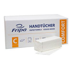 Fripa Essuie-mains COMFORT, 250 x 330 mm, pli C, extra blanc