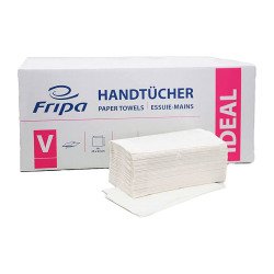 Fripa Essuie-mains IDEAL, 250 x 230 mm, pli-V, extra blanc
