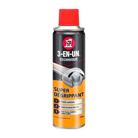 Super degrippant 3-en-Un Technique - Aérosol de 250 ml