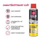 Lubrifiant au silicone 3-en-un Technique - Aérosol de 250 ml