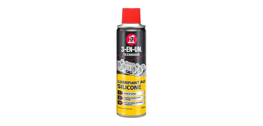Lubrifiant au silicone 3-en-un Technique - Aérosol de 250 ml