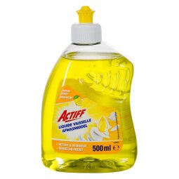 Liquid hand dishwashing soap Actiff lemon - 500 ml bottle