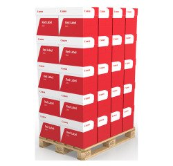 Papier Red Label Zero A4 80g - palette jetable 200 ramettes de 500 feuilles