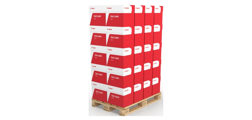 Papier Canon Red Label Zero A4 80gr - wegwerppallet van 200 pakken met 500 vellen