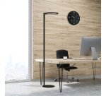Lampadaire Led double éclairage - 55 W - Aluminium