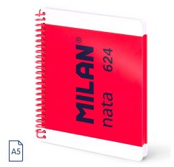 Cuaderno A5 5x5 80 hojas 95 g MILAN nata® 624 since 1918