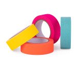 Ruban adhésif déco couleurs fluo assorties - Largeur 15 mm x longueur 10 m - Étuis de 4