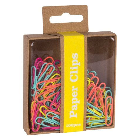 Trombone acier plastifié 33 mm - Boîte de 50