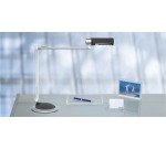 Lampada da tavolo Led Office Maul colore grigio - nero