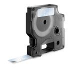 Ruban polyester Dymo D1 12 mm S0720600 transparent écriture blanche
