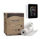 Pack drap d'examen Supersoft prédécoupé 50 x 37,5 cm - 3 x cartons de 9 rouleaux + 1 détecteur C02 Bohémic OFFERT