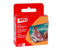 Adhesive double-sided Apli tabs - Pack of 250