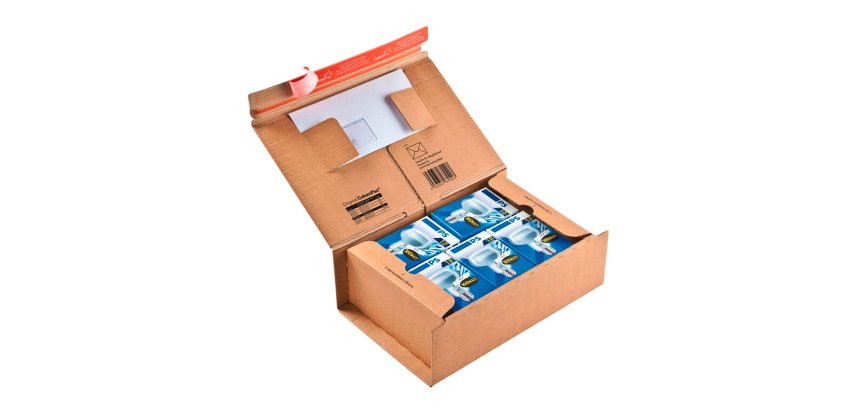 Scatole ColomPac Strip adesiva Avana l x p x h (cm) = 30,5 x 21,2 x 11 (A4) 10 unità