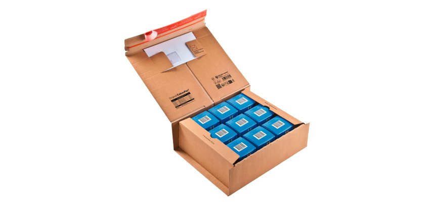 Scatole ColomPac Strip adesiva Avana 315 (l) x 385 (P) x 130 (A) mm 10 unità