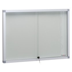 Vitrine voor binnen, schuifdeur, 8 vellen A4