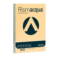 Card Favini Rismacqua mix 5 soft colors Assorted colors A4 200g 125 sheets