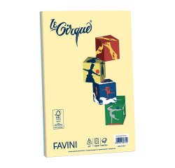 Carta A4 Favini Le Cirque mix 4 multicolore 80g - colori tenui assortiti - risma da 200 fogli - Cartoncino per stampa e fotocopie