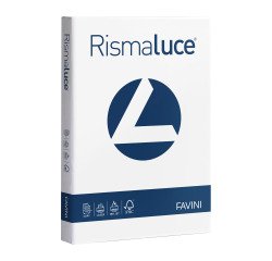 Carta A4 Favini Rismaluce bianco monocolore 200g - rimsa da 125 fogli - Cartoncino per stampa e fotocopie