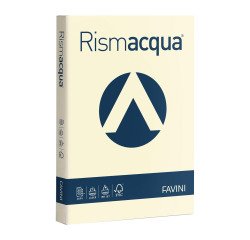 Carta A4 Favini Rismaluce avorio monocolore 200g - rimsa da 125 fogli - Cartoncino per stampa e fotocopie