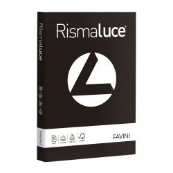 Cartoncini Favini Rismaluce nero Monocolore A4 200g 125ff - Favini A67A134 carta inkjet