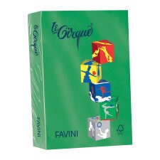 Carta Le Cirque - A4 - 80 gr - verde bandiera 208 - Favini - conf. 500 fogli - Favini A71D504 carta inkjet