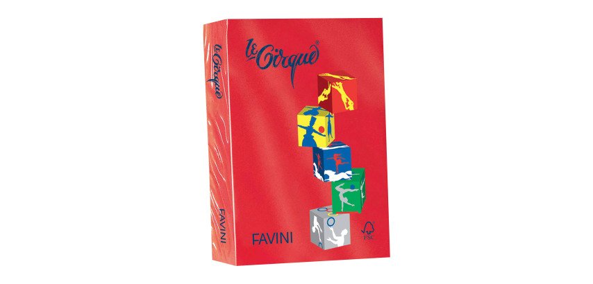 Paper Le Cirque - A4 - 80 gr - scarlet red 209 - Favini - pack of 500 sheets