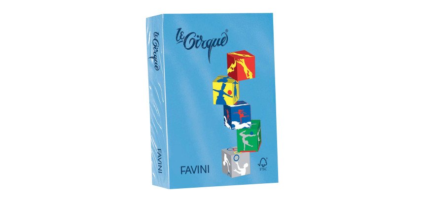 Paper Le Cirque - A4 - 80 gr - royal blue 204 - Favini - pack of 500 sheets - Favini A71G504 inkjet paper